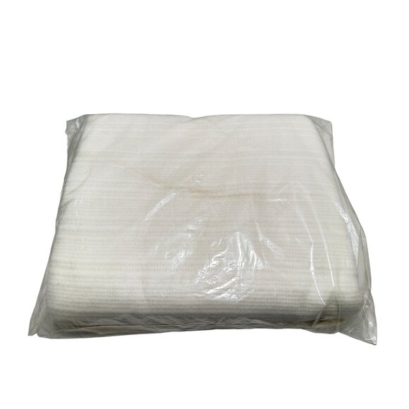 Vtg St. Mary’s Fantasy Floral Thermal Blanket White 72 x 90 Twin or Double Bed - Picture 6 of 6